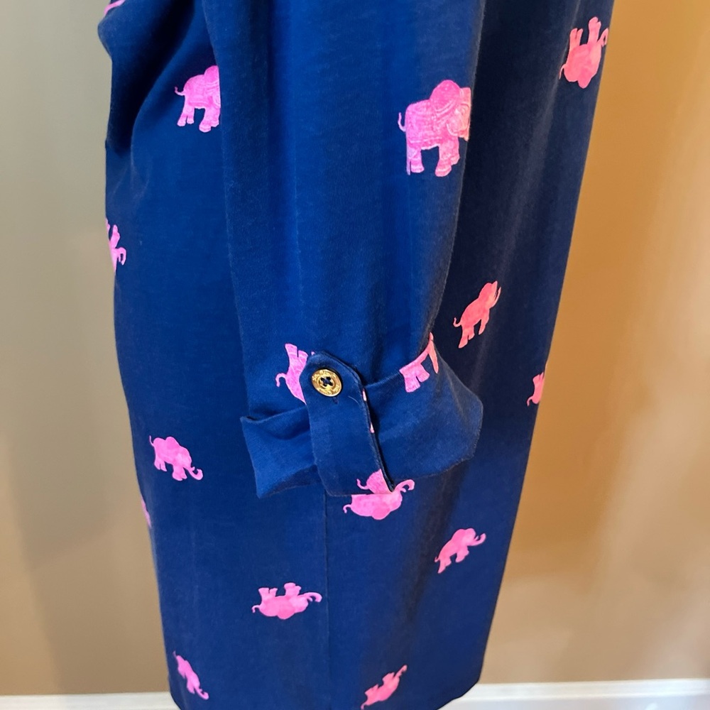 Lilly Pulitzer Small Elephant Ocean Ridge Pima Cotton Dress - Picture 6 of 10